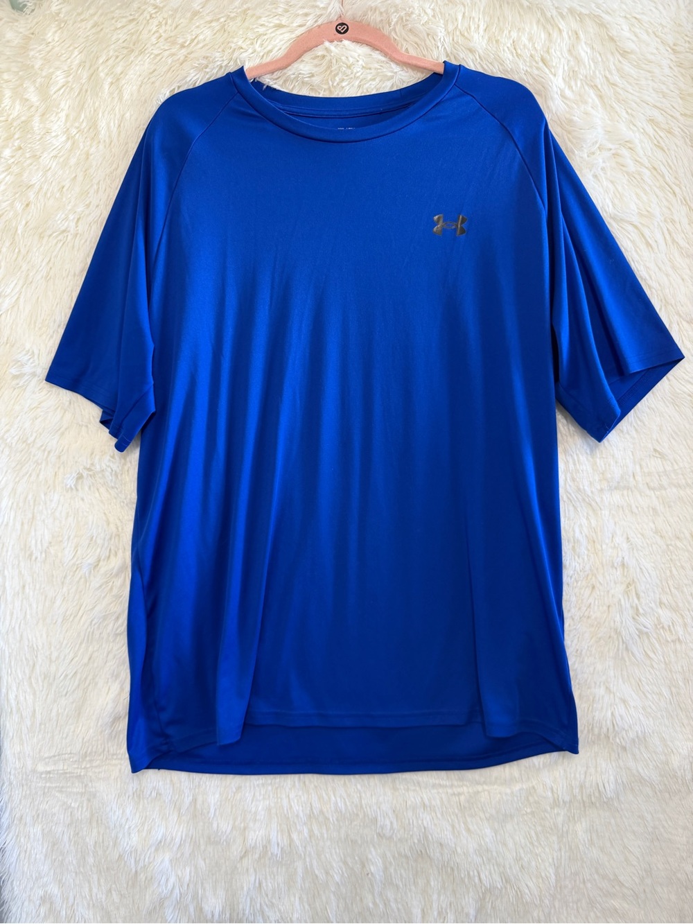 Under Armour Mens Loose Fit Tee Size XXL Royal Blue Sporty Athletic Training Gym